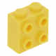 LEGO kocka 1x2×1 2/3 egyik oldalán négy bütyökkel, sárga (22885)
